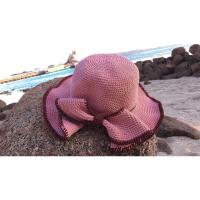 ราคา หมวกถักโครเชต์ปีกกว้าง แต่งเส้นไข่มุก (14991304639)