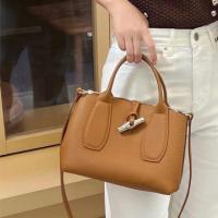 ราคา พรีออเดอร์ Longchamp Roseau Top Handle Bag สีน้ำตาล (22919327319)