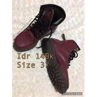 ราคา รองเท้า Preloved dr.martens ผู้หญิงมารูน (8176040455)