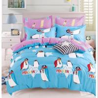 ราคา ชุดเครื่องนอนสีฟ้าลายนกแพนกวิน สวยงาม 6 ชิ้นครบชุดผ้านวมขนาด 6ฟุต ผ้าปูขนาด 6ฟุต 5ฟุต 3.5ฟุต เลือกลายได้เลย (6320232003)
