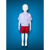 ราคา ชุดอนุบาล เอวยางยืด ชุดนักเรียนอนุบาล ชุดนักเรียน ชุดอนุบาลชาย ชุดนักเรียนชาย สีแดง พร้อมส่งด่วน (25268122620)