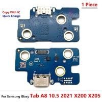 ราคา SAMSUNG ใหม่สําหรับsamsung Galaxy Tab A8 10.5 2021 X200 X205 Dock Connector Micro USB Chargerพอร์ตชาร์จFlex Cableไมโครโฟน (26359733406)