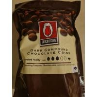 ราคา ช็อกโกแลต คอมพาวด์ ทิวลิป แบบเหรียญ Tulip Dark Compound 1.0kg (3459625097)