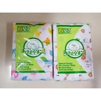 ราคา (ุ6/12ผืน) ผ้าอ้อมเด็ก 27*27นิ้ว ผ้าสาลู/ผ้าสำลี ยีห้อ HappyD (7857861657)