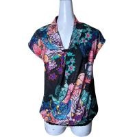 ราคา ❤️desigual เสื้อคอวี แขนล้ำ (24115972998)