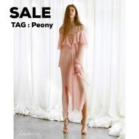 ราคา SALE* 350 ฿ ส่งต่อ90% ใส่ออกงาน 1 ครั้ง งานป้าย Peony / landmee เดรสยาวสีพีชหวานปนเซ็กซี่ (1700517882)