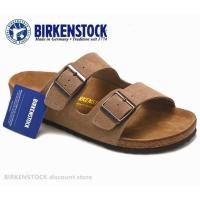 ราคา Birkenstock Arizona Men/Women Classic Cork Brown รองเท้าแตะน้ําหนักเบารองเท้าชายหาดหรูหรา 34-46 (40822772636)
