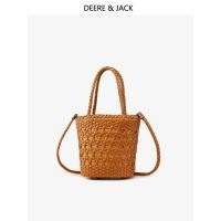 ราคา กระเป๋าสานฟางสำหรับวันหยุดริมทะเล ทำจากหนังวัวสไตล์ญี่ปุ่น พร้อมสายสะพายแบบตะกร้าดอกไม้ขนาดเล็ก (44019812313)