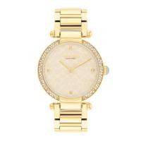 ราคา Coach CO14504183 COACH Cary Crystal Bezel Women's Watch นาฬิกาข้อมือผู้หญิง สี gold (27255644658)