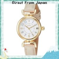 ราคา Direct From Japan นาฬิกาข้อมือผู้หญิงแบบอานาล็อกดีไซน์เรียบง่าย ใส่ได้ทุกโอกาส พร้อมฟังก์ชันวันที่ สายหนังสีเบจสวยงาม น้ำหนักเบา สวมใส่ง่ายมีสไตล์ (44071986109)