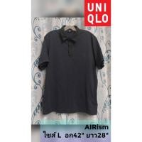 ราคา เสื้อโปโล UNIQLO AIRism UNIQLO x Theory แบรนด์แท้มือสอง (19775490711)