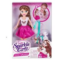 ราคา ชุดตุ๊กตา Sparkle Girlz Lifestyle Dog Walker (44421994065)