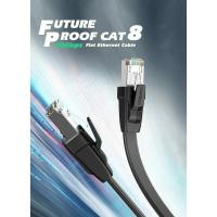 ราคา UGREEN (Cat8, Flat) U/FTP Ethernet Cable Pure Copper 30AWG Flat Network Cable High Speed for Laptop PC Router Lan Patch (11123857368)