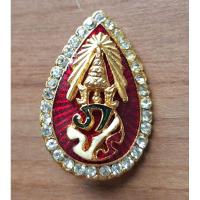 ราคา เข็มกลัดที่ระลึก อักษรย่อ ภปร. ชุบทอง ลงยา ล้อมเพชร สวยงาม (27680508876)