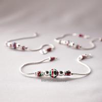 ราคา Siamonlineshop สร้อยข้อมือ ชุบเศษทองคำขาว แกะสลัก ลงยา หนัก 2 สลึง (เลือกลายไม่ได้) (22566432515)