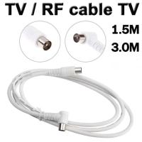 ราคา สายอากาศทีวี สายทีวีคอนโด TV RF Cable สีขาว ยาว 1.5เมตร 3เมตร ใช้ทองแดงบริสุทธิ์ นำสัญญาณได้ดี (40568767569)