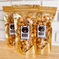 ราคา Popcorn caramel ป๊อปคอร์นพันธุ์มัชรูม ลูกกลมโต พร้อมถั่วอัลมอนด์ (3350806129)