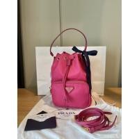 ราคา Prada Nylon Bucket Crossbody Bag y.18 สีชมพู Fuxia (11595805419)