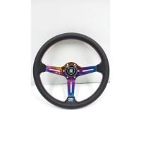 ราคา พวงมาลัย NARDI ก้านยก 2 นิ้ว รอบวงกว้าง 13.5 นิ้วก้านสแตรนเลสไดส์(สีรุ้ง) พร้อมแป้นแตรและน็อตพวงมาลัย (4852253018)