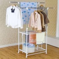 ราคา ราวตากผ้าสเตนเลสบาร์คู่ล้อเลื่อน #YLT-0330 (ปรับขนาดได้) (11705167561)