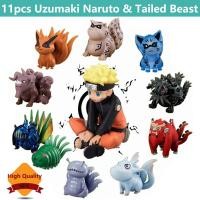 ราคา 11 ชิ้น Uzumaki Naruto ฟิกเกอร์แอกชัน Tailed Beast kyuubi Kurama ฟิกเกอร์ Goku พีวีซี ของเล่นเด็ก ของขวัญ (23028547733)