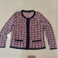 ราคา เสื้อแจ็คเก็ต ซิปหน้า คอกลม แขนยาว g2000 size 36 ผ้าทอสีกรมท่า ขาว แดง (25216666051)