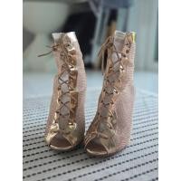 ราคา รองเท้าส้นสูง 3 นิ้ว Size39 สีทอง มือสอง สภาพดี *ดูสภาพที่ภาพได้เลย ไซส์ 39 (27685803152)