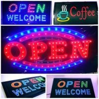 ราคา ป้ายไฟ LED ขนาด25x48x2CM. เสียบปลั๊กไฟ 220V (3835734141)