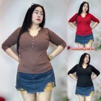 ราคา เสื้อแขนยาวสาวอวบ**ร้าน ออมสินแฟชั่นสาวอวบ**อก36-44ยาว23 แต่งกระดุมคอวี สวยมาก**รุ่น คอวีกระดุมแขนยาว** (29379905333)