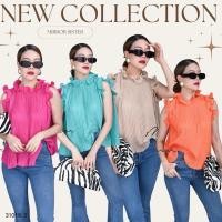 ราคา ️Mirrorsister #31019.3 เสื้ออัดพลีททรงสวย เสื้อแขนกุด สีสดใส ชุดไปเที่ยว ออกงาน น่ารัก (19494965107)