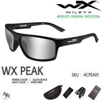 ราคา แว่นตา Wiley X แท้รุ่น PEAK แว่นตาเซฟตี้กันสะเก็ด แบบกรอบเต็ม เลนส์สีเทาดำเคลือบปรอท ตัวแทนจำหน่าย รับประกัน 6 เดือน (7081969504)