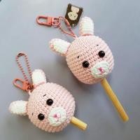 ราคา พวงกุญแจ GANTUNGAN Amigurumi Bunny Hong Cha Young Vincenzo (11609740390)