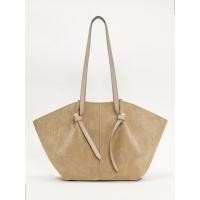 ราคา [Pomelo] กระเป๋าทรงโท้ทผ้ากำมะหยี่ / Suede Tote Bag (44006655894)
