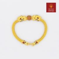 ราคา แม่ทองสุก สร้อยข้อมือ มัทรีมังกรคาบแก้วลงยา 2 บาท (7983905542)