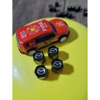 ราคา ส่งจากไทย จุกลมยาง จุกลมmazdaสีดำ จุกลมรถยนต์ บรรจุ 4 ชิ้น (28919913393)