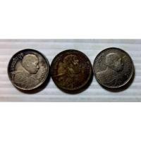 ราคา เหรียญเนื้อเงินชนิดราคา 1 สลึงใช้หมุนเวียนในรัชกาลที่ 6 จำนวน 3 เหรียญ (16673533175)