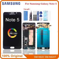 ราคา หน้าจอสัมผัสดิจิทัล AMOLED 5.7 นิ้ว สําหรับ Samsung Galaxy Note 5 LCD N920 N920F N920A N920C Galaxy Note5 LCD (22678171748)