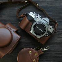 ราคา สูง Qaulit การ์ตูน PU หนังกล้องสําหรับ Olympus OMD EM10 Mark IV กล้องกระเป๋าแขนป้องกันพร้อมสายคล้อง (44323802087)