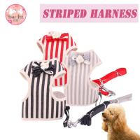 ราคา สายจูงรัดอก เสื้อสายจูง Striped Harness สายจูง น้องหมาน้องแมว พุดเดิ้ล ปอม ชิวาวา บีเกิ้ล คอร์กี้ ปั๊ก (2600779237)