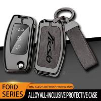 ราคา New Auto TPU Zinc Alloy Key Case Bag For Ford Fiesta Logo Car Key Chain Car Metal Key Shell Car Interior Decoration Acce (28111945652)