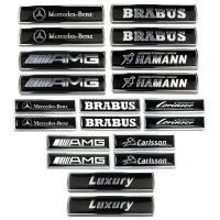 ราคา 2pcs AMG Brabus Carlsson โลหะรถด้านข้างสติกเกอร์อัตโนมัติด้านหลังป้ายสัญลักษณ์รูปลอกสําหรับ Mercedes Benz W168 G500 GLA GLE (29390267417)