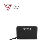 ราคา GUESS กระเป๋า รุ่น N9455147 ABBAS SLG FRENCH WALLET ZIP WALLET สีดำ (40819215161)