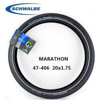 ราคา Schwalbe MARATHON PLUS 20x1.75 จักรยานยาง 47-406 ลวดเหล็กจักรยาน Tyre สําหรับ Croeclated ประเภทขอบเท่านั้นสีดําสะท้อนแสงขี่จักรยานอะไหล่ (42164041395)