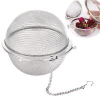 ราคา ตะกร้อกรองชา ที่กรองชาสแตนเลส ตะกร้อใส่ยาจีน ที่ใส่เครื่องตุ๋น tea infuser ตะกร้อใส่เครื่องเทศ ตะแกรงกรองชา (6767454397)