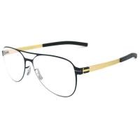 ราคา Fashion แว่นตา รุ่น IC BERLIN 014 C-4 สีดำขาทอง กรอบแว่นตา สำหรับตัดเลนส์ ทรงสปอร์ต วัสดุสแตนเลสสตีล ขาข้อต่อ ไม่ใช้น็อต (1730441686)
