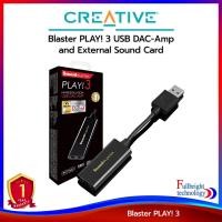ราคา Creative Sound Blaster Play! 3 Dac-Amp การ์ดเสียงขนาดพกพา เชื่อมต่อผ่าน USB เสียงดี ประกันศูนย์ 1 ปี (6219621491)