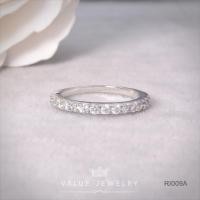 ราคา แหวนเพชร RI009 ประดับเพชรครึ่งวง ฝังคริสตัลแน่น วิบวับเหมือนเพชรแท้ แหวนผู้หญิง แหวน เครื่องประดับแฟชั่น ValueJewelry (6444810487)
