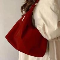 ราคา Red Bride Vintage กระเป๋าโท้ทความจุขนาดใหญ่กระเป๋าสะพายใหม่ของผู้หญิง (44313419654)