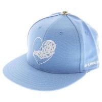 ราคา NEW !!!CHROME HEARTS CH HAT HEART LOGO EMBROIDERED BASEBALL CAP LIGHT BLUE (26124666570)