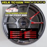 ราคา 8 ชิ้นขอบสติกเกอร์ wedssport tc105n รถ vellk สติกเกอร์ weds กีฬา tc105n แหวน 14 15 16 17 18 (43611141521)